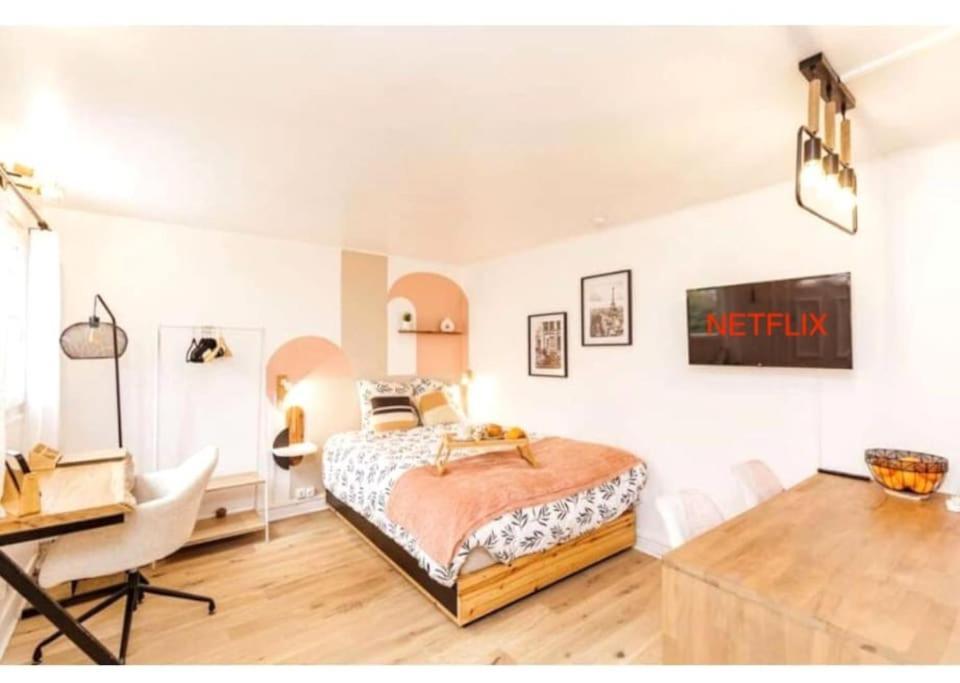 Charmant Studio Lumineux Calme Asnières Εξωτερικό φωτογραφία